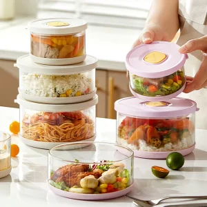 Glass Food Storage and Meal Prep Containers with Lids Leakproof Microwave and Freezer Safe
