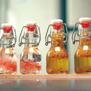 Glass Fruit Wine Bottle for Cold Brew Tea and Mini Wine Portions