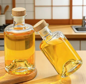 Glass Fruit Wine Bottlestransparent Concave bottomed Liquor Bottleshousehold Homemade Fruit Wine Bottling Bottles