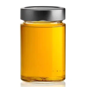 Glass Honey Jar Glass Juice Bottle Beverage Hot Stamping Screw Cap Packaging Bottles for Juice Pallet or Customized Acceptable