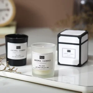 Glass Jar Scented Candle Natural Soy Wax Aromatherapy Candle for Bedroom Use