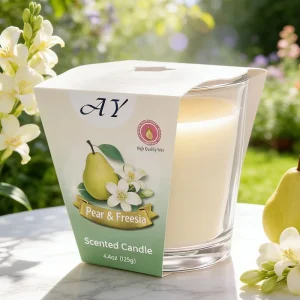 Glass Jar Scented Soy Wax Candles Gift Home Decoration