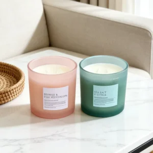Glass Jar Soy Wax 8oz Private Label Luxury Scented Candles