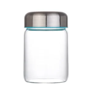Glass Jar Supplier Beautiful Glass Jars Edible Bird’s Nests Soup Storage Bottle with Stainless Steel Lid