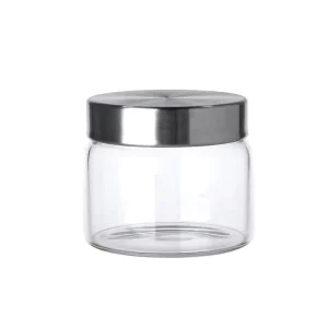 Glass Jar Supplier Borosilicate Glass Food Storage Jars 250ml 500ml 750ml with Cover