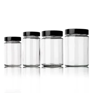 Glass Jar Supplier Kitchen Wide Mouth Mason Jars Glass Storage Jars with Lid
