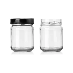 Glass Jars With Lids 150ml 250ml 380ml Premium for Food and Honey Storage