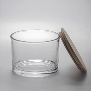 Glass Jars for Candle Making Luxury Candle Jars and Packaging with Flat Sealed Metal Lid