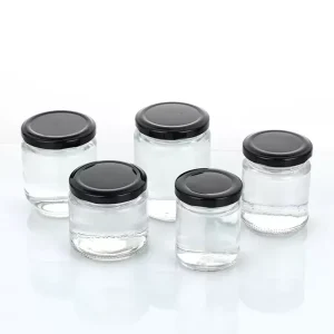 Glass Jars(Bottle) with Airtight Leakproof Lids Reusable Containers for Jam Honey Spices Sauces Dry Storage Candle Making