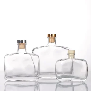 Glass Liquor Bottle for Vodka Gin and Whiskey 750ml 500ml 375ml 300ml