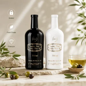 Glass Oil Bottle 500ml for Olive Oil Vinegar and Dressing