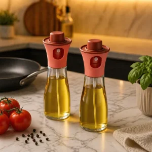 Glass Oil Mister 300ml Olive Oil Spray Bottle for Kitchen Cooking Air Fryer Accessories
