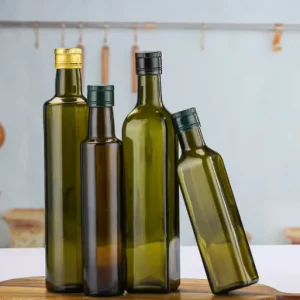 Glass Olive Oil and Vinegar Bottle for Cooking and Kitchen Use