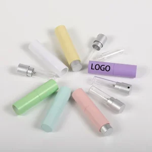 Glass Perfume Bottle 10ml Refillable with ABS Components and Logo Printing
