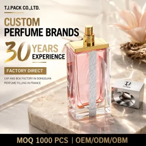 Glass Perfume Bottle 15ml 30ml 50ml 100ml with Cap Custom Empty Refillable Bottle Manufacturer
