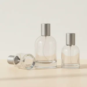 Glass Perfume Bottles 30ml Transparent Bottles 50ml Press Pump Sample Sub Bottles 100ml Bayonet Spray Empty Bottles