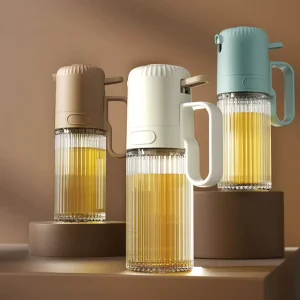 Glass Press-Type Leakproof Oil Dispenser Bottle