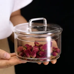 Glass Salad Bowl Set Food Storage Container Heat Resistant Airtight Eco Friendly Stackable Multilayer Food Grade