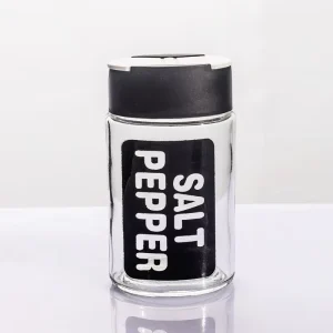 Glass Salt and Spice Jar for Kitchen Storage