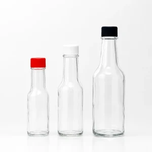 Glass Sauce Bottle 100ml 150ml 250ml Salad Dressing Bottle Chili Sauce Ketchup Bottle with Cap for Food Packaging