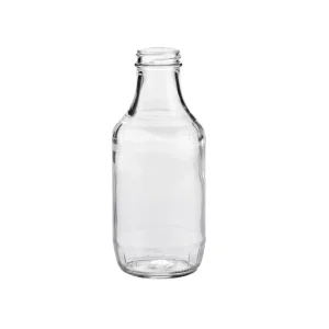 Glass Sauce Bottles 16oz Clear 38-405 Round