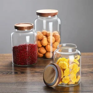 Glass Sealed Jar Medicine Storage Container and Tea Caddy
