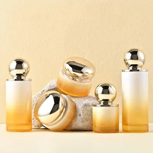 Glass Serum Pump Bottle 30ml 50ml 100ml 120ml 150ml Cosmetic Bottle Set With 30g 50g 100g Luxury Cosmetic Jar
