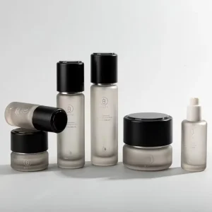Glass Skincare Bottle Set with Customization and Supplier Service
