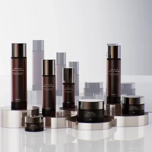 Glass Skincare Cream Bottle Set