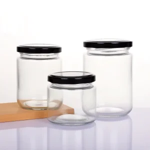 Glass Spice, Honey, and Jam Storage Bottles and Jars with Lids, 8oz, 12oz, 16oz, 240ml, 350ml, 500ml, and 730ml