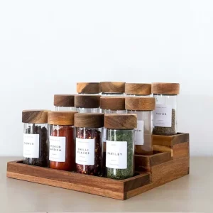 Glass Spice Storage Canister with Lid