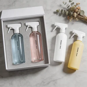 Glass Spray Bottle with Pump Head, Multiple Colors, for Personal Care