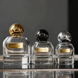 Glass Spray Perfume Bottles 30ml 50ml 100ml Cosmetics Packaging Sprayer Cap Glass Bottles Ready to Sell Custom Colors and logo