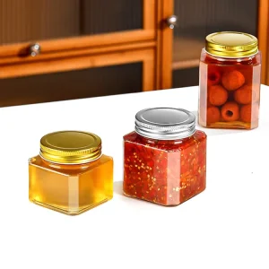 Glass Storage Bottle and Jar for Hot Sauce Spices Honey Pickles and Jam