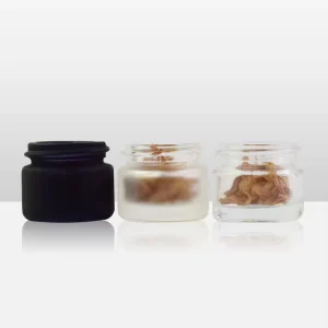 Glass Storage Jar with Single Lid for Flower Stash Herb Tea and Spice Preservation
