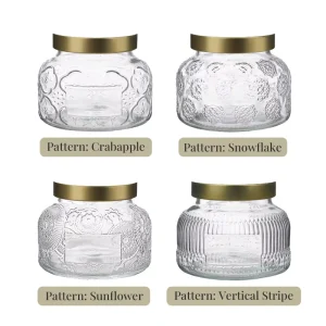 Glass Storage Jars With Metal Screw top Lids Mason Jars And Moisture proof Glass Jars Are Suitable For Food Storage