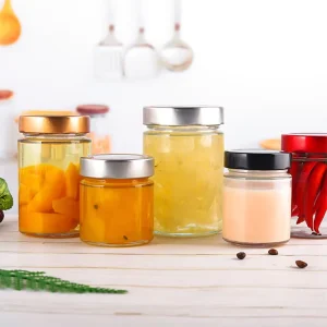 Glass Storage Jars for Kitchen, Honey and Baby Food 100ml 180ml 280ml 380ml 16oz with Lids