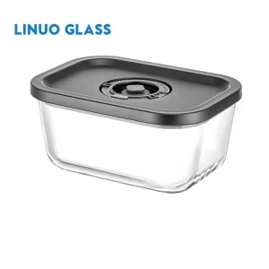 Glass Vacuum Seal Food Containers Set for Meal Prep and Fruit Storage Heatable