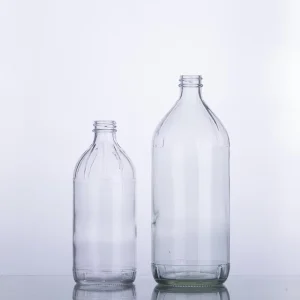 Glass Vinegar Bottles 16oz (473ml) and 32oz, Clear Round with Screw Lid