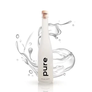 Glass Wine Bottle with Cork Lid 12oz, 200ml, 375ml, 500ml, 750ml with Screen Printing