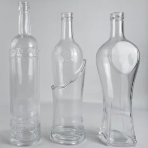 Glass Wine and Liquor Bottles 750ml Whisky and Vodka Bottles with Cork Stoppers