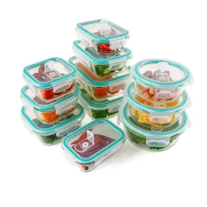 Glass food container glass containers for food storage oven microwave safe with new design lid