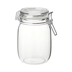 Glassware Small Airtight Glass Jars With Ceramic Lids (with Clips and Mats) Glass Storage Jars