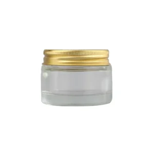 Gold Silver Black Screw Lid Honey Spice Seasoning Food Storage Glass Jar 50g 100g Wide Mouth