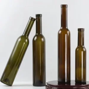 Good Price 500ML Cylinder Thick Glass Cork Red Wine Liquor Bottles 200ml 375ml