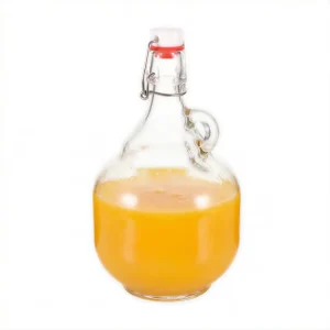 Good Quality2 Liter Clear Big Jar Glass Beer Growler Home Brewing California Wine Bottle Glass With Swing Top