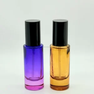 Gradient Purple and Brown Bottle 30ml Glass Lotion Bottles Essential Oil Glass Spare Pump Bottle