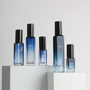 Gradient Square Refillable Glass Perfume Vial 3ml 5ml 10ml 15ml 18ml for Fragrance and Essential Oils