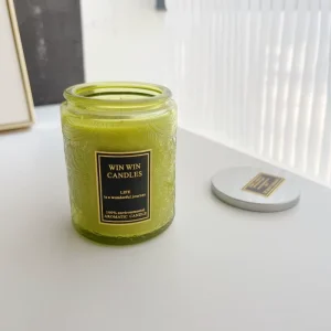 Green Cereal Scented Soy Wax Candles for Home and Gifts