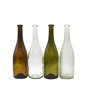 Green Clear Brown Frosted Empty Wine Bottle 750ml and Champagne Bottle